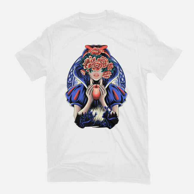 Snow Princess Flower Face-Mens-Basic-Tee-rmatix