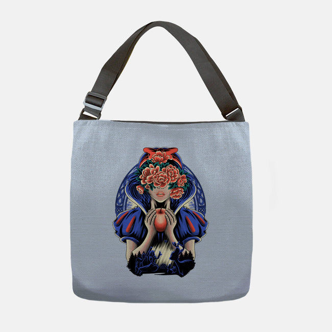 Snow Princess Flower Face-None-Adjustable Tote-Bag-rmatix