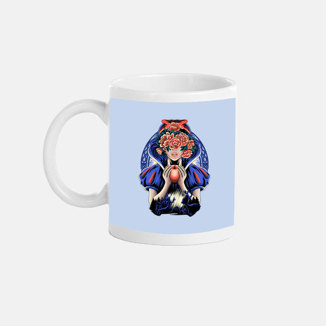 Snow Princess Flower Face-None-Mug-Drinkware-rmatix