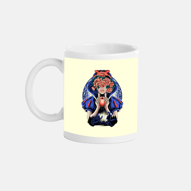 Snow Princess Flower Face-None-Mug-Drinkware-rmatix