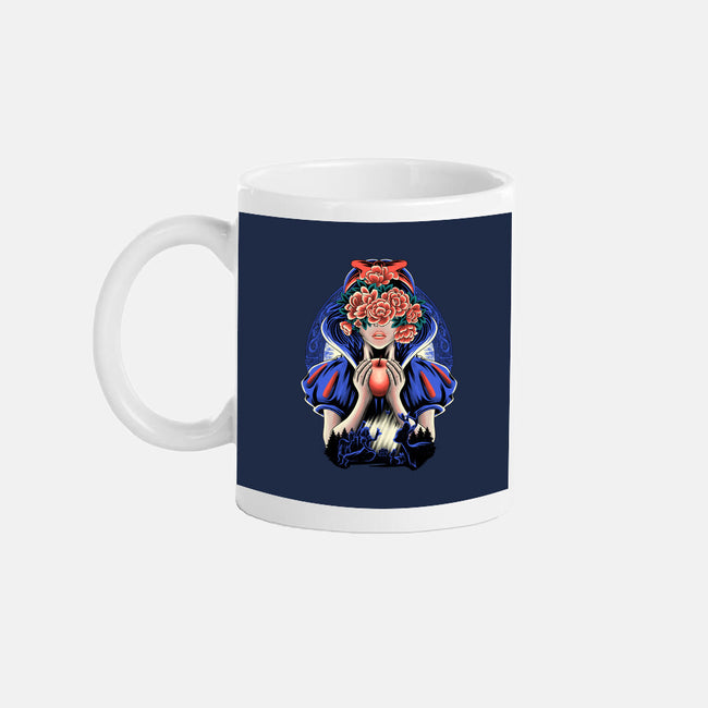 Snow Princess Flower Face-None-Mug-Drinkware-rmatix