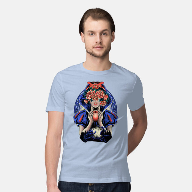 Snow Princess Flower Face-Mens-Premium-Tee-rmatix