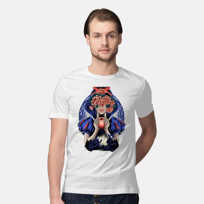 Snow Princess Flower Face-Mens-Premium-Tee-rmatix