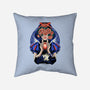 Snow Princess Flower Face-None-Removable Cover w Insert-Throw Pillow-rmatix