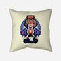 Snow Princess Flower Face-None-Removable Cover w Insert-Throw Pillow-rmatix