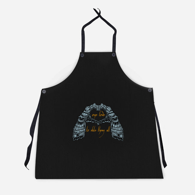 One Love To Rule Them All-Unisex-Kitchen-Apron-momma_gorilla