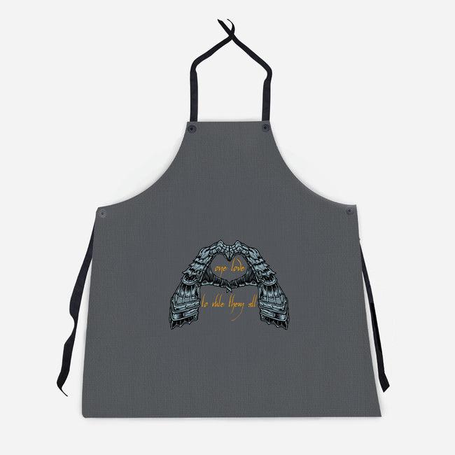 One Love To Rule Them All-Unisex-Kitchen-Apron-momma_gorilla