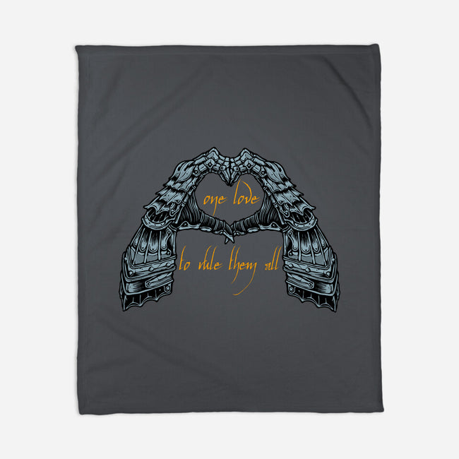 One Love To Rule Them All-None-Fleece-Blanket-momma_gorilla