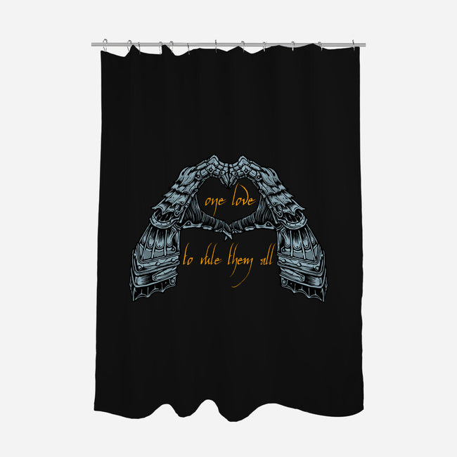 One Love To Rule Them All-None-Polyester-Shower Curtain-momma_gorilla