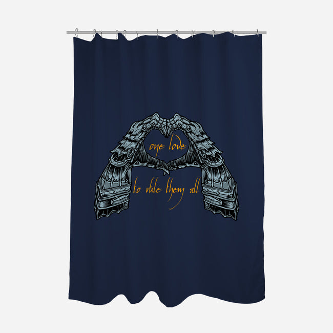 One Love To Rule Them All-None-Polyester-Shower Curtain-momma_gorilla