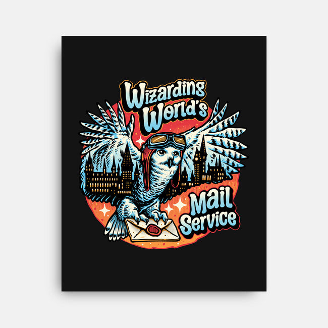 Mail Service Owl-None-Stretched-Canvas-momma_gorilla