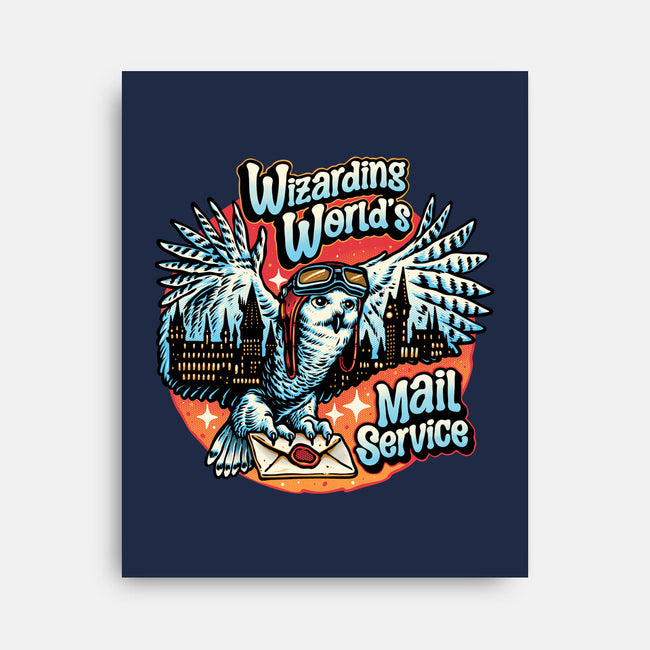 Mail Service Owl-None-Stretched-Canvas-momma_gorilla