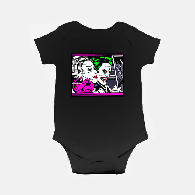 In the JokeCar-Baby-Basic-Onesie-demonigote