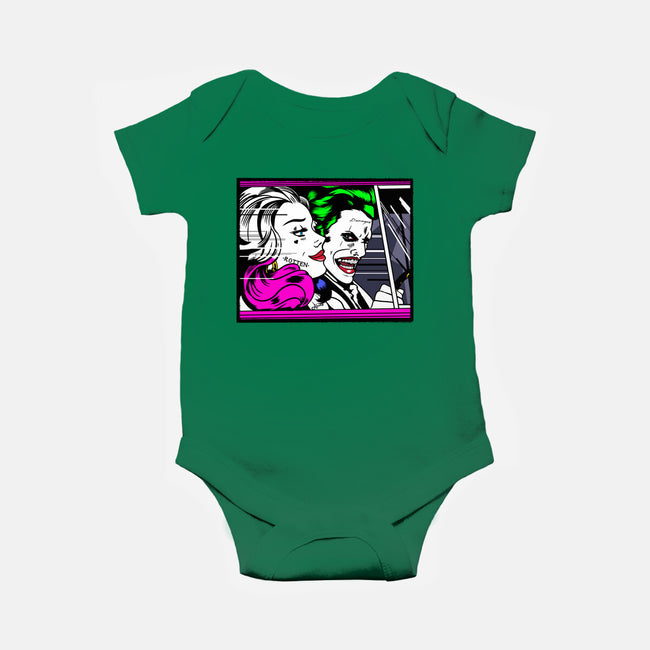 In the JokeCar-Baby-Basic-Onesie-demonigote