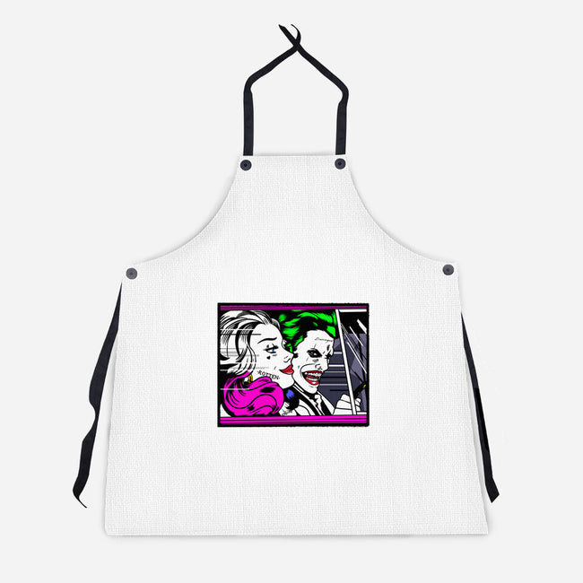 In the JokeCar-Unisex-Kitchen-Apron-demonigote