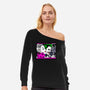 In the JokeCar-Womens-Off Shoulder-Sweatshirt-demonigote