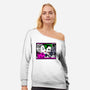 In the JokeCar-Womens-Off Shoulder-Sweatshirt-demonigote