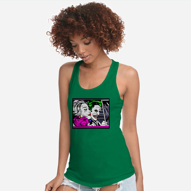 In the JokeCar-Womens-Racerback-Tank-demonigote