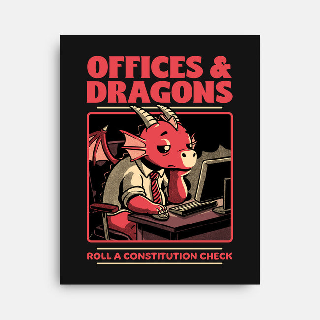 Dragon Office RPG-None-Stretched-Canvas-Studio Mootant