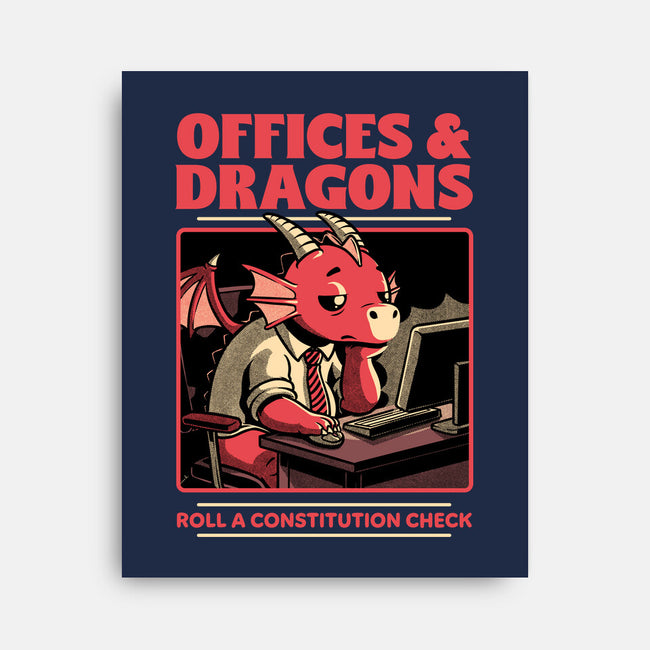 Dragon Office RPG-None-Stretched-Canvas-Studio Mootant