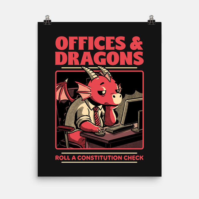 Dragon Office RPG-None-Matte-Poster-Studio Mootant