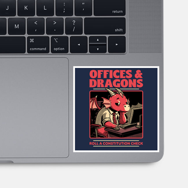 Dragon Office RPG-None-Glossy-Sticker-Studio Mootant