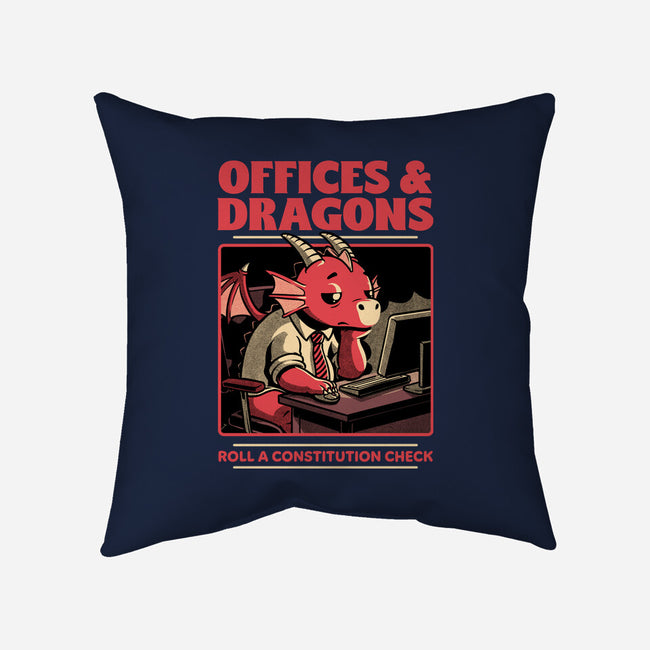 Dragon Office RPG-None-Removable Cover w Insert-Throw Pillow-Studio Mootant
