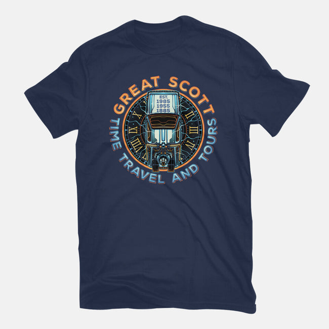 Time Travel And Tours-Unisex-Basic-Tee-momma_gorilla