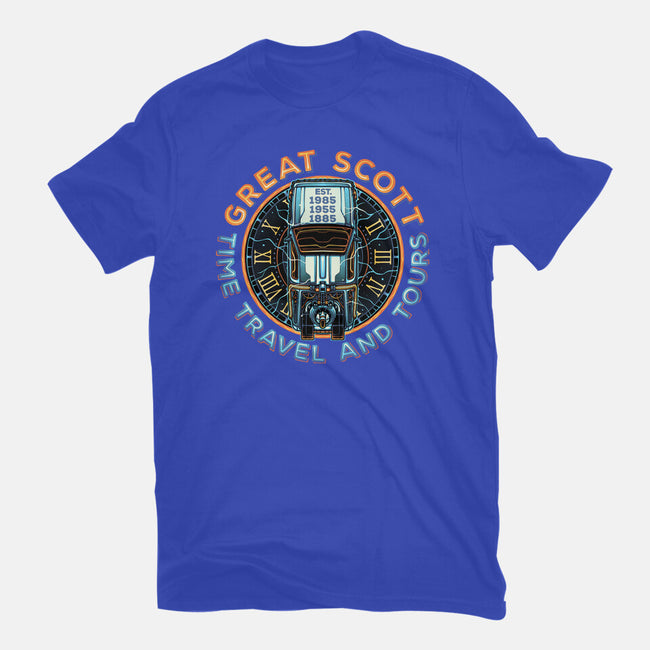 Time Travel And Tours-Womens-Basic-Tee-momma_gorilla