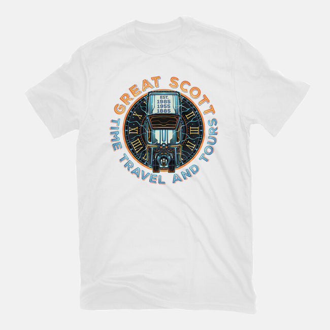 Time Travel And Tours-Womens-Basic-Tee-momma_gorilla
