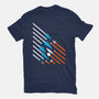 Starship Stripes-Unisex-Basic-Tee-rocketman_art