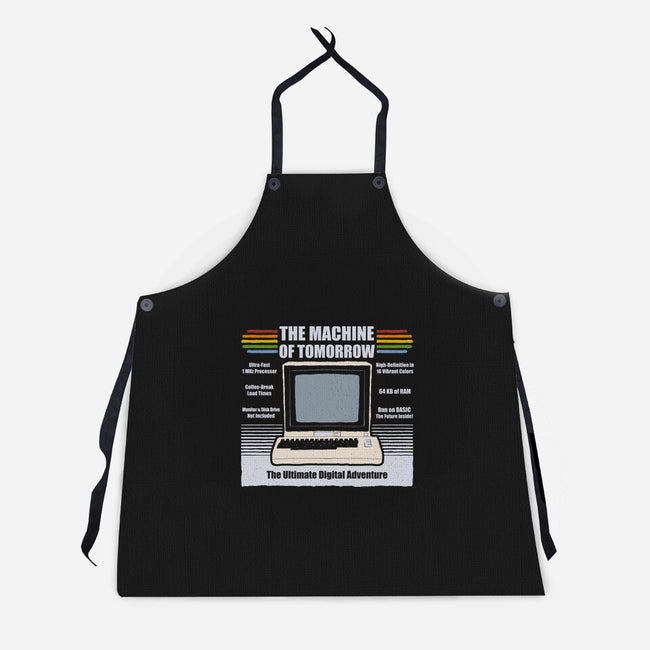 The Machine Of Tomorrow-Unisex-Kitchen-Apron-NMdesign