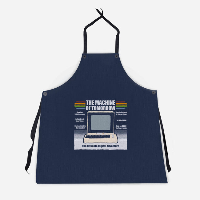 The Machine Of Tomorrow-Unisex-Kitchen-Apron-NMdesign