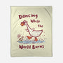 Dancing While The World Burns-None-Fleece-Blanket-kg07