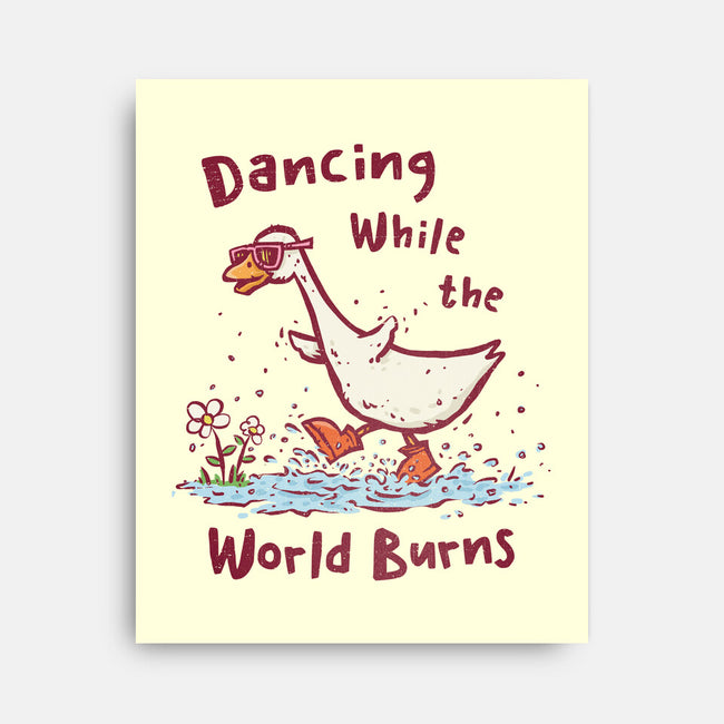 Dancing While The World Burns-None-Stretched-Canvas-kg07
