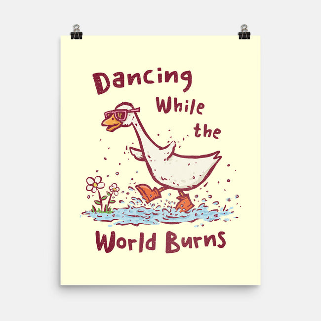 Dancing While The World Burns-None-Matte-Poster-kg07