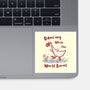 Dancing While The World Burns-None-Glossy-Sticker-kg07