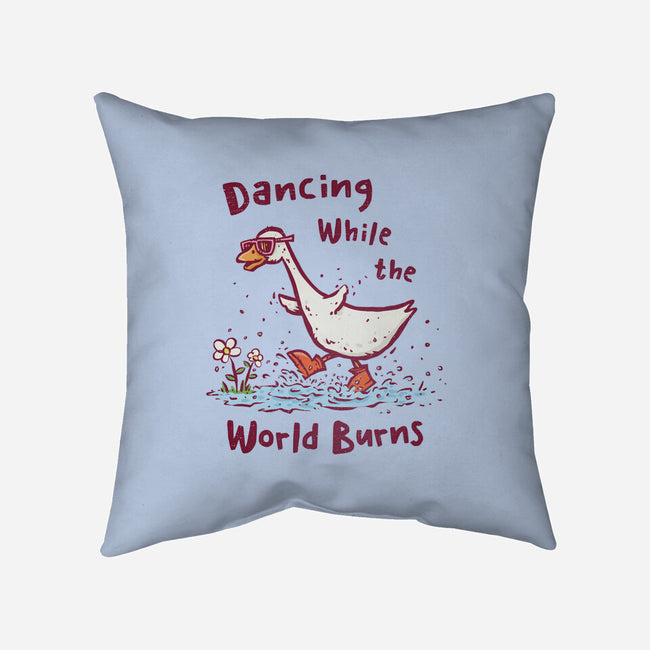 Dancing While The World Burns-None-Removable Cover w Insert-Throw Pillow-kg07