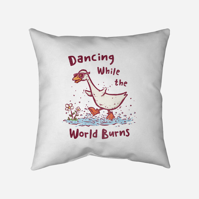 Dancing While The World Burns-None-Removable Cover w Insert-Throw Pillow-kg07