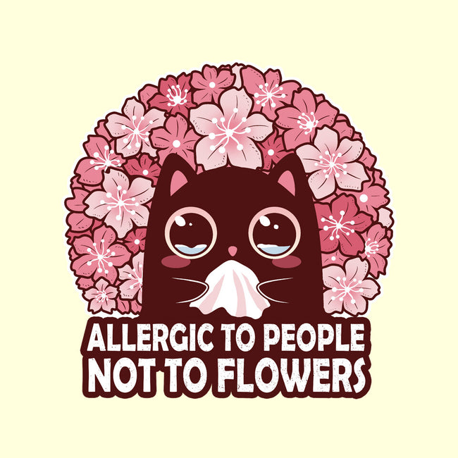 Allergic To People Not To Flowers-None-Basic Tote-Bag-erion_designs