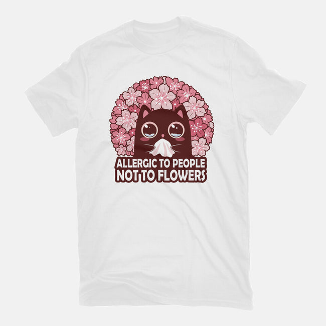 Allergic To People Not To Flowers-Mens-Heavyweight-Tee-erion_designs