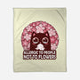 Allergic To People Not To Flowers-None-Fleece-Blanket-erion_designs