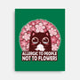Allergic To People Not To Flowers-None-Stretched-Canvas-erion_designs