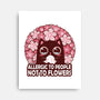 Allergic To People Not To Flowers-None-Stretched-Canvas-erion_designs