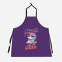 Born To Sparkle Not To Work-Unisex-Kitchen-Apron-koalastudio
