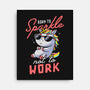 Born To Sparkle Not To Work-None-Stretched-Canvas-koalastudio