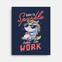 Born To Sparkle Not To Work-None-Stretched-Canvas-koalastudio