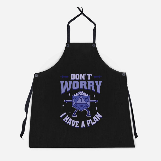 Don't Worry I Have A Plan-Unisex-Kitchen-Apron-brunopires