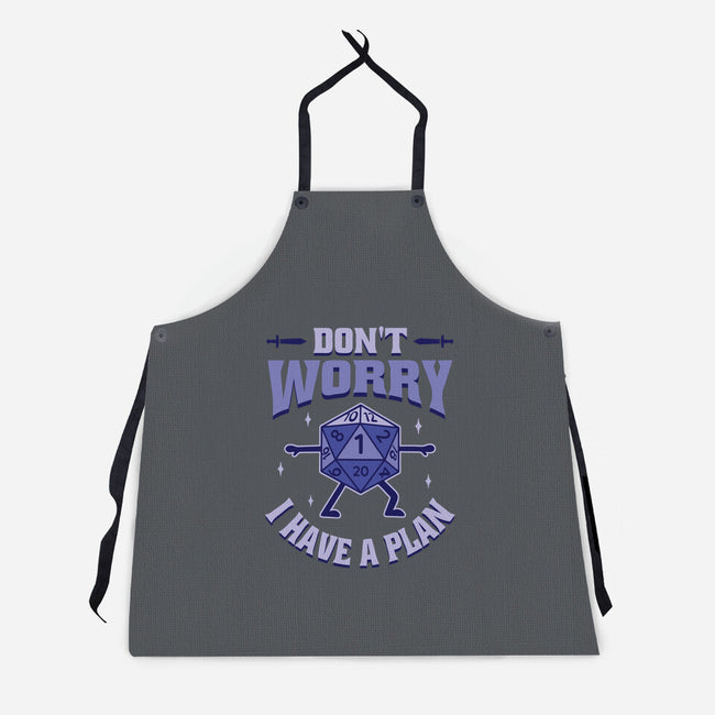 Don't Worry I Have A Plan-Unisex-Kitchen-Apron-brunopires
