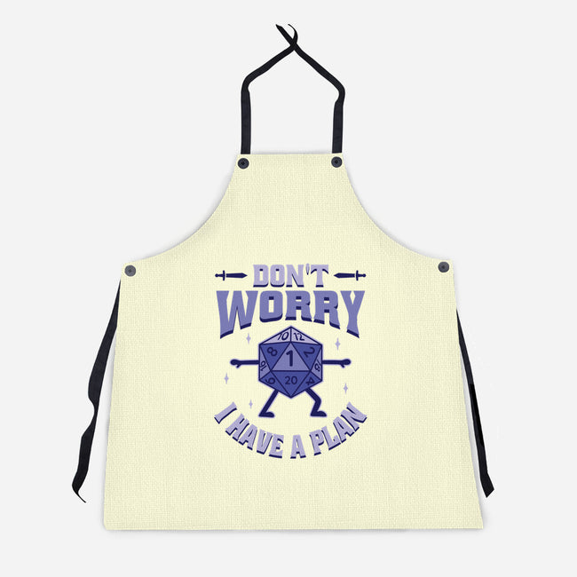 Don't Worry I Have A Plan-Unisex-Kitchen-Apron-brunopires